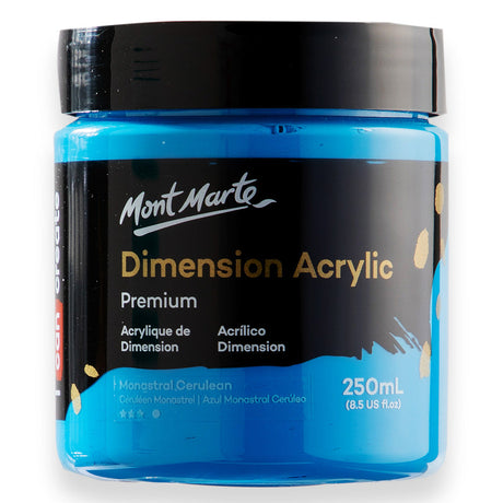 Mont Marte Dimension Acrylic Premium 250ml - Monastral Cerulean