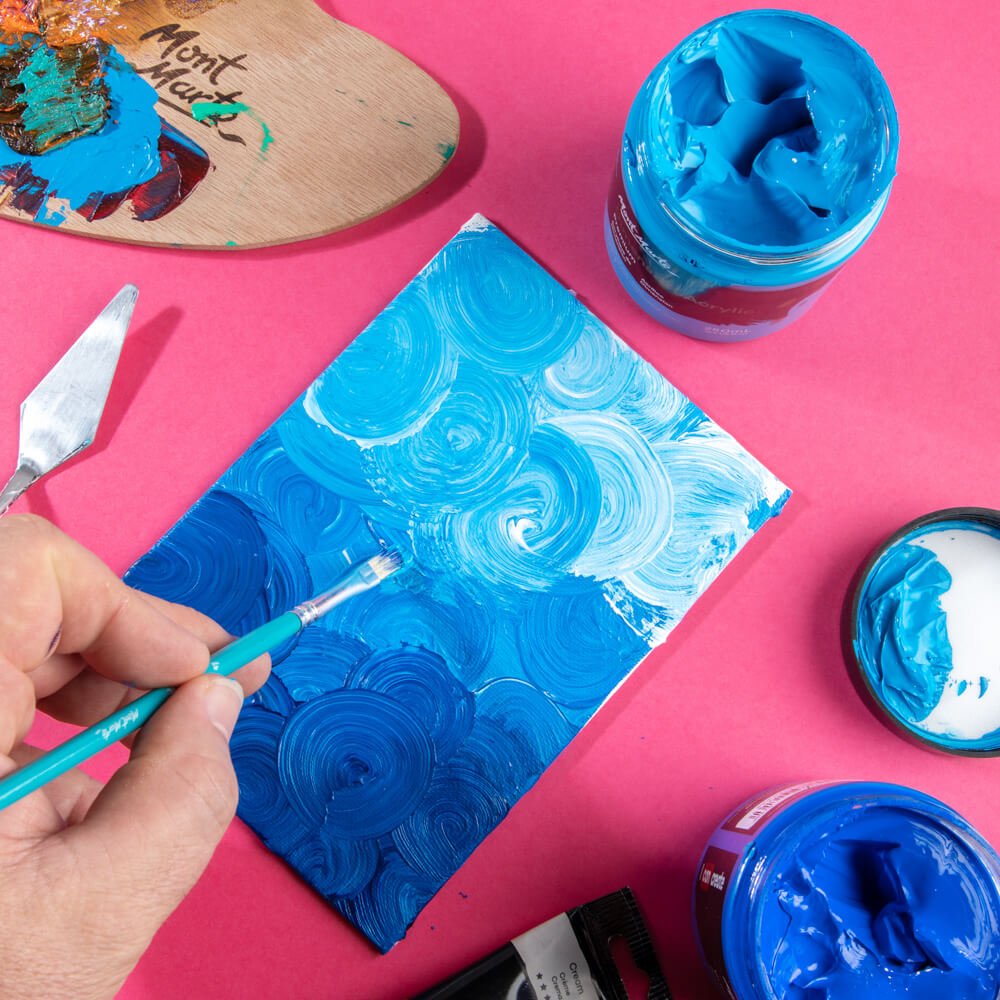 Mont Marte Dimension Acrylic Premium 250Ml 8 5 Us Fl Oz Monastral Cerulean