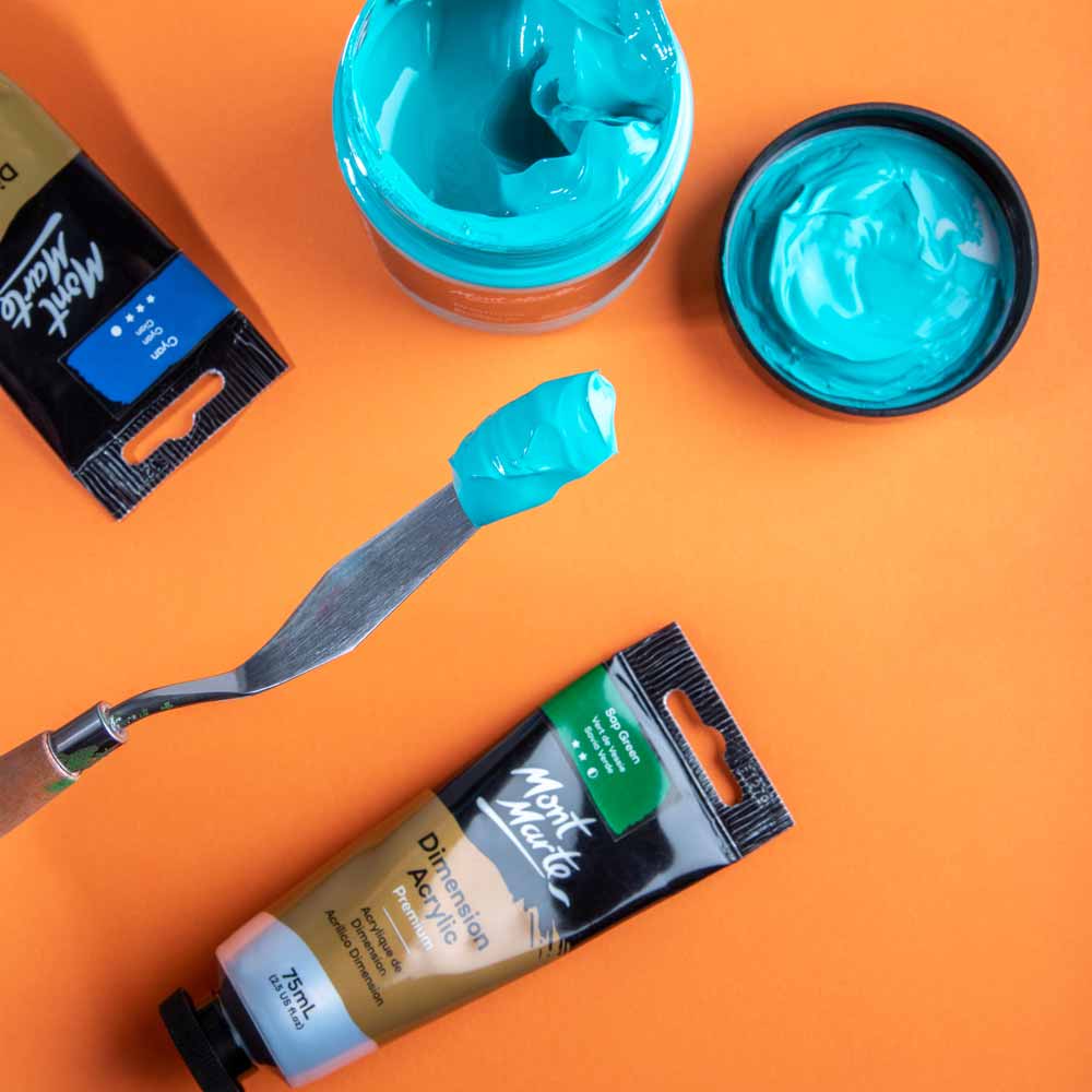 Mont Marte Dimension Acrylic Premium 250Ml 8 5 Us Fl Oz Turquoise