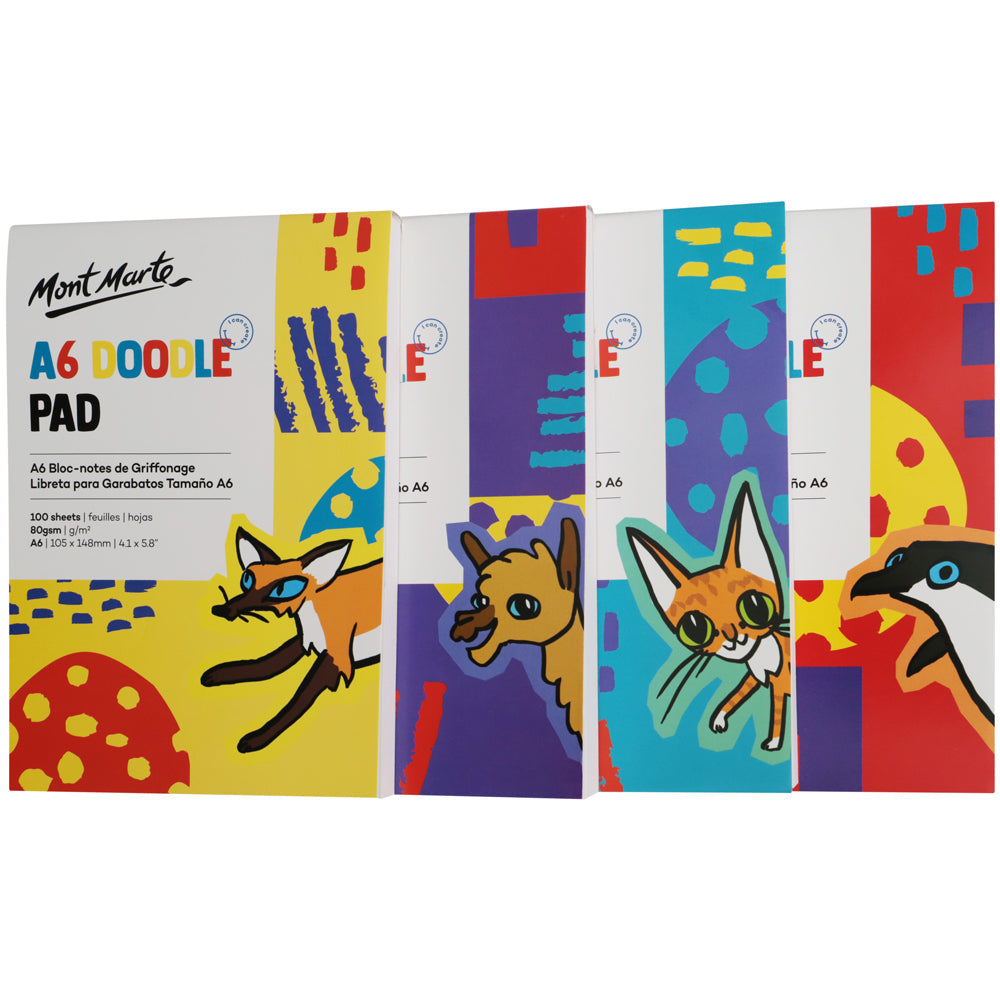 Mont Marte Doodle Pad A6 100 Sheet