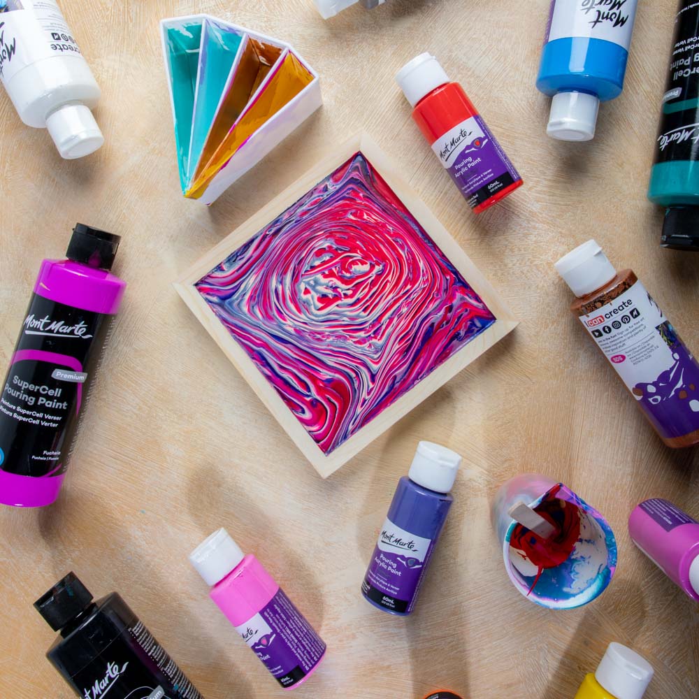Mont Marte Fluid Art Panel Premium 15 X 15Cm 6 X 6In