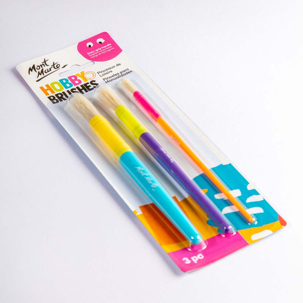 Mont Marte Hobby Brushes 3Pc