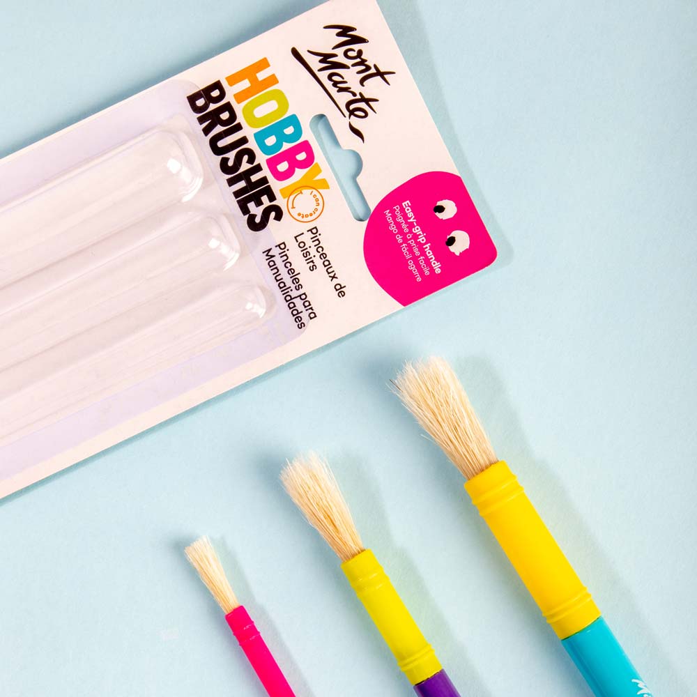 Mont Marte Hobby Brushes 3Pc