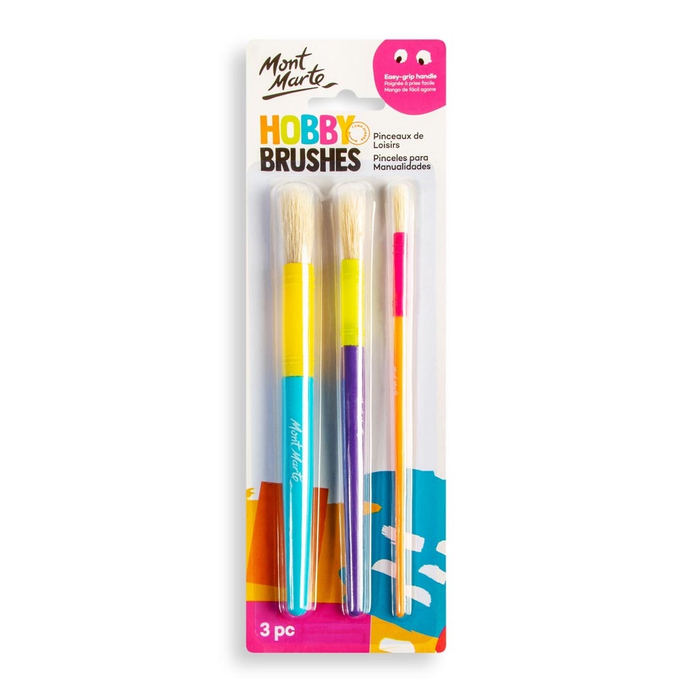 Mont Marte Hobby Brushes 3Pc