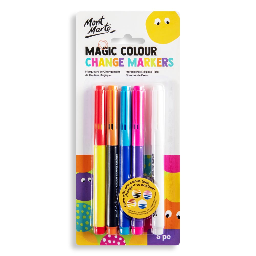 Mont Marte Magic Colour Change Markers 5Pc