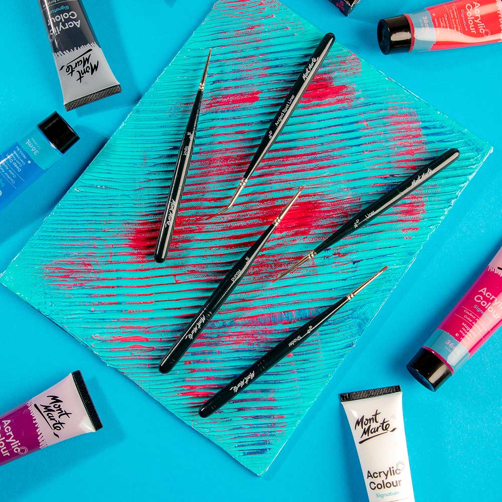 Mont Marte Mini Detail Brushes Signature 5Pc