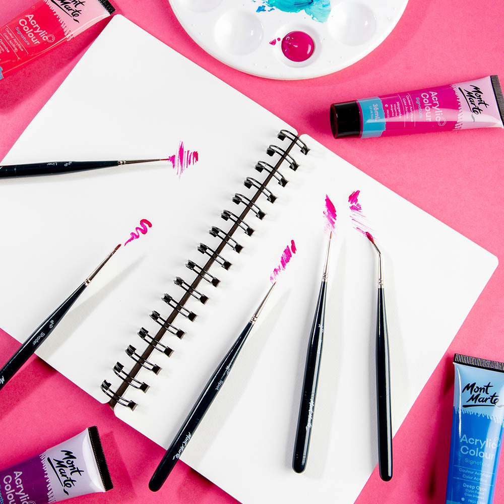 Mont Marte Mini Detail Brushes Signature 5Pc