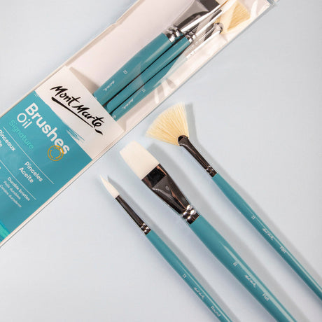 Mont Marte Oil Brushes Signature 3Pc
