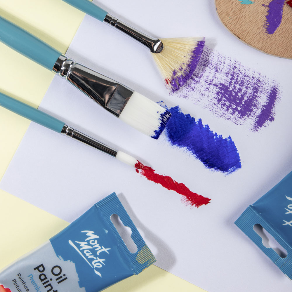 Mont Marte Oil Brushes Signature 3Pc
