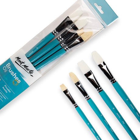 Mont Marte Oil Brushes Signature 4Pc