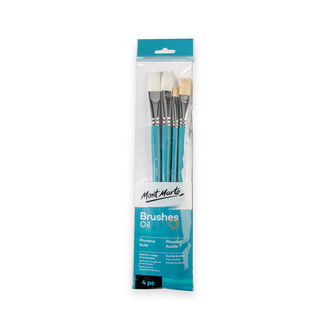 Mont Marte Oil Brushes Signature 4Pc