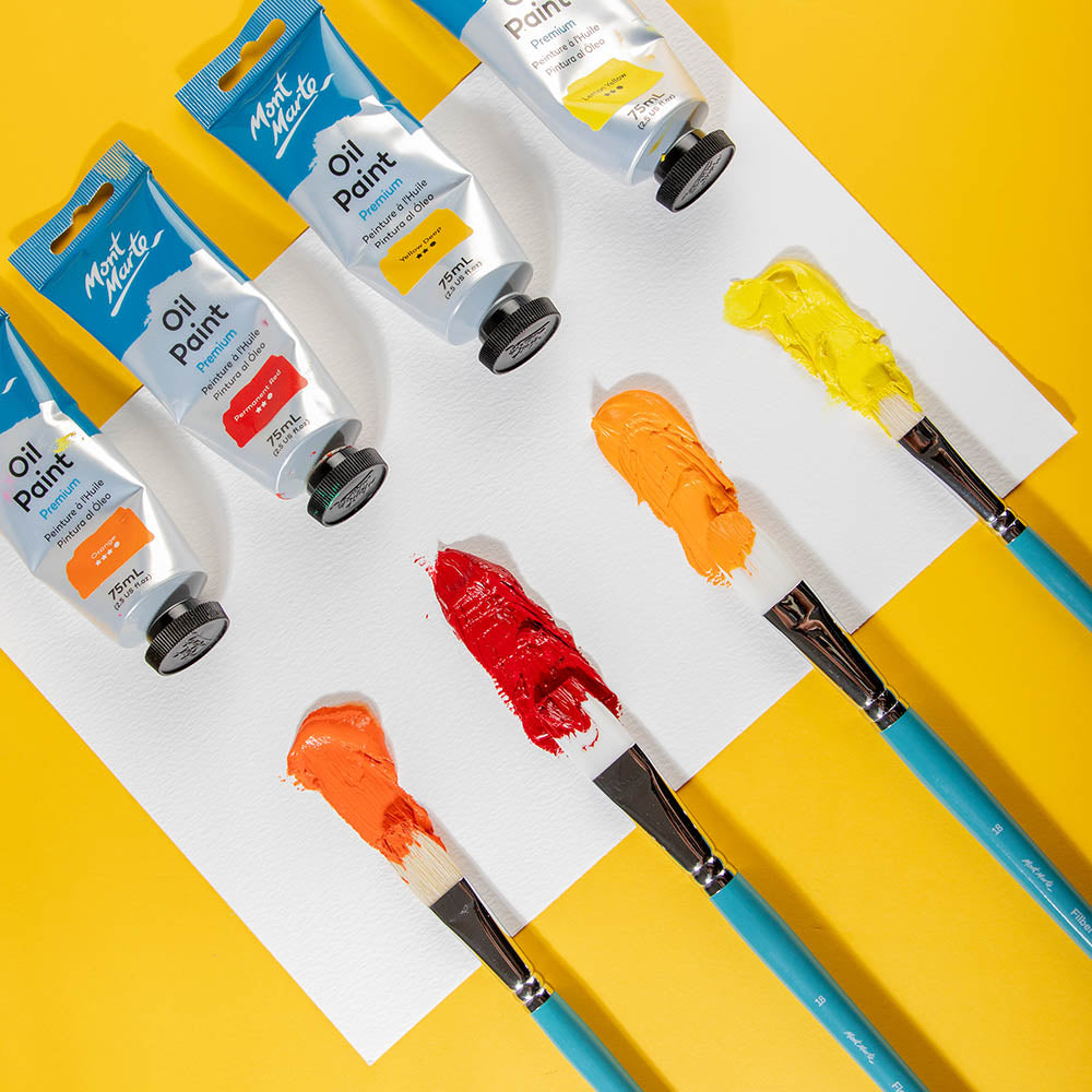 Mont Marte Oil Brushes Signature 4Pc