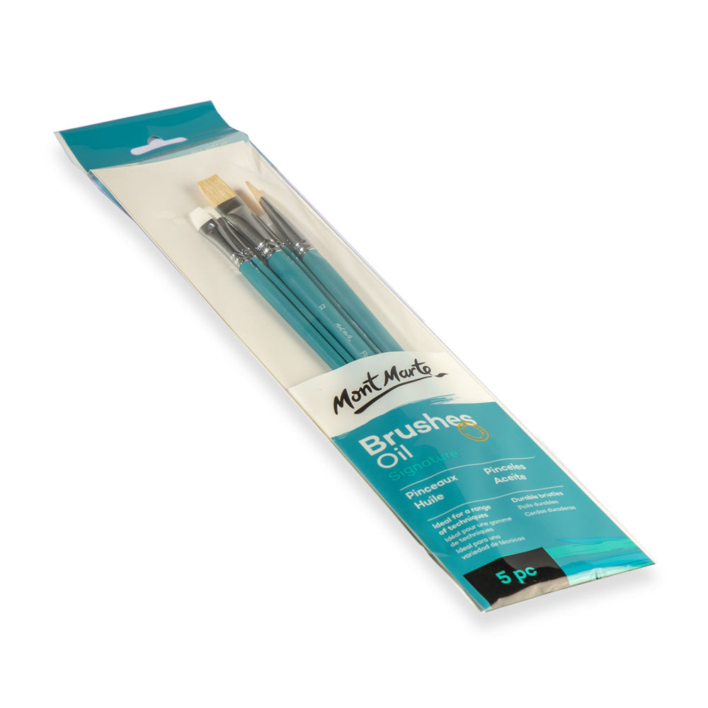 Mont Marte Oil Brushes Signature 5Pc