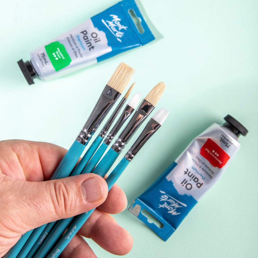 Mont Marte Oil Brushes Signature 5Pc