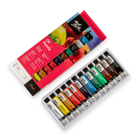 Mont Marte Oil Paints Signature 12Pc X 12Ml (0.4 Us Fl.Oz)