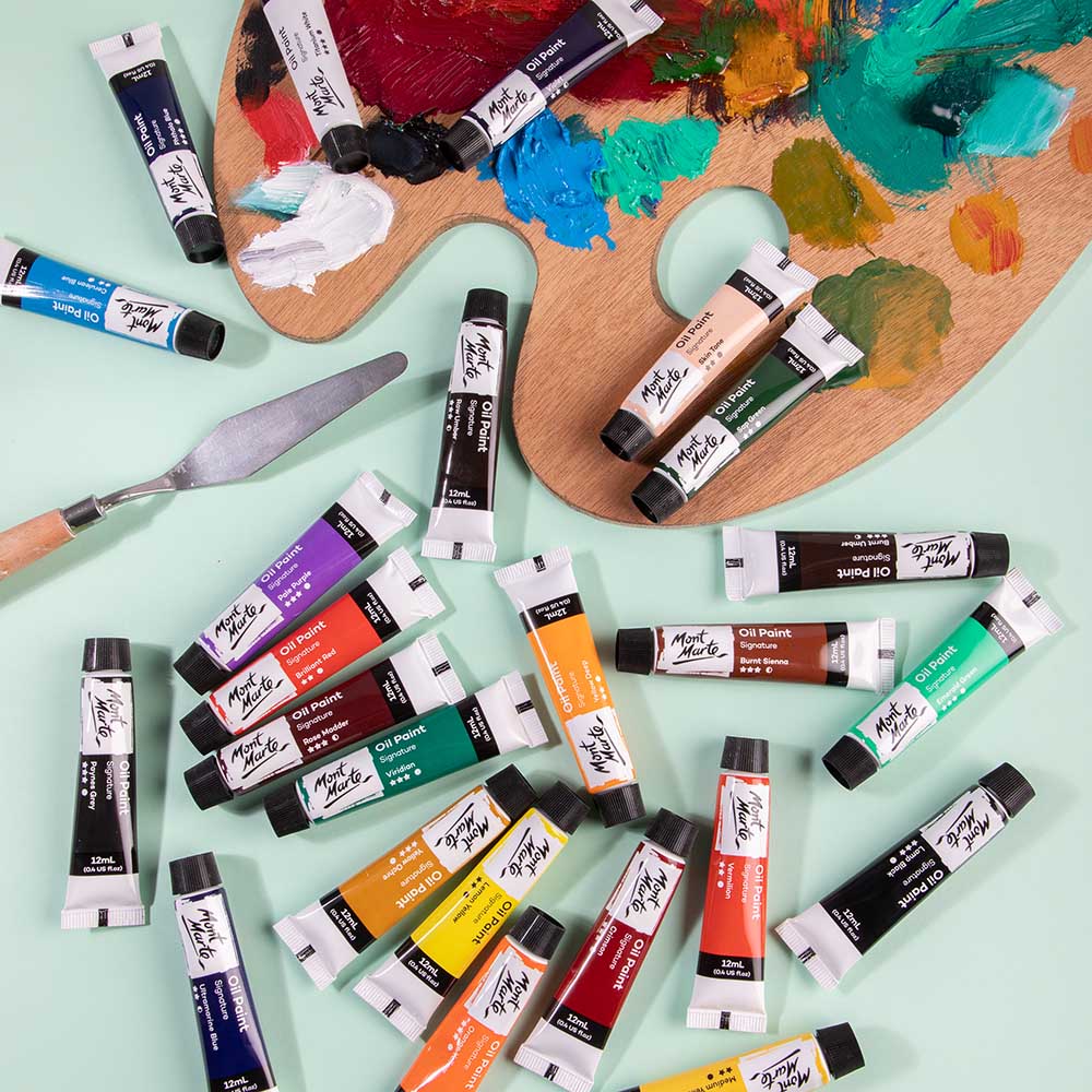Mont Marte Oil Paints Signature 24Pc X 12Ml 0 4 Us Fl Oz