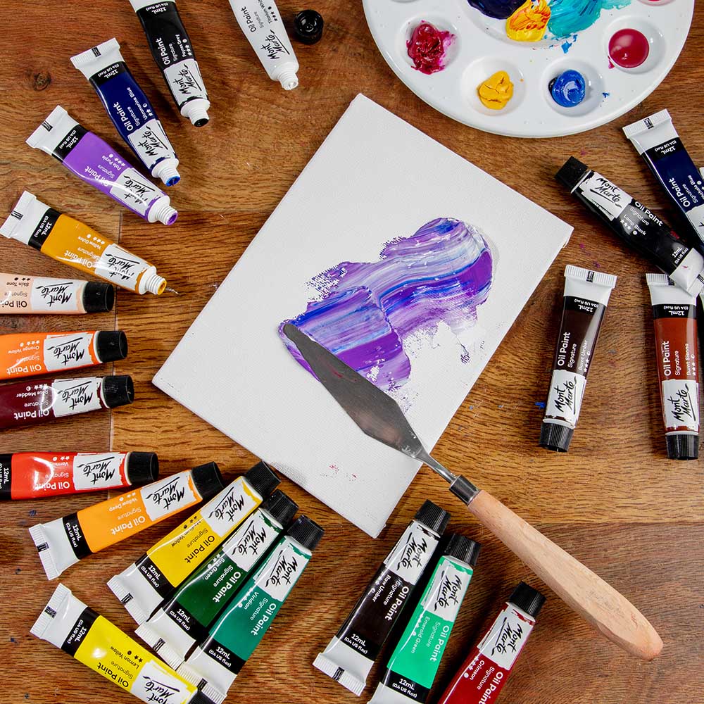 Mont Marte Oil Paints Signature 24Pc X 12Ml 0 4 Us Fl Oz