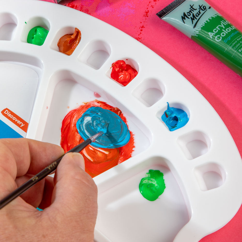 Mont Marte Oval Plastic Palette Discovery 34 X 25Cm 13 3 X 9 8In