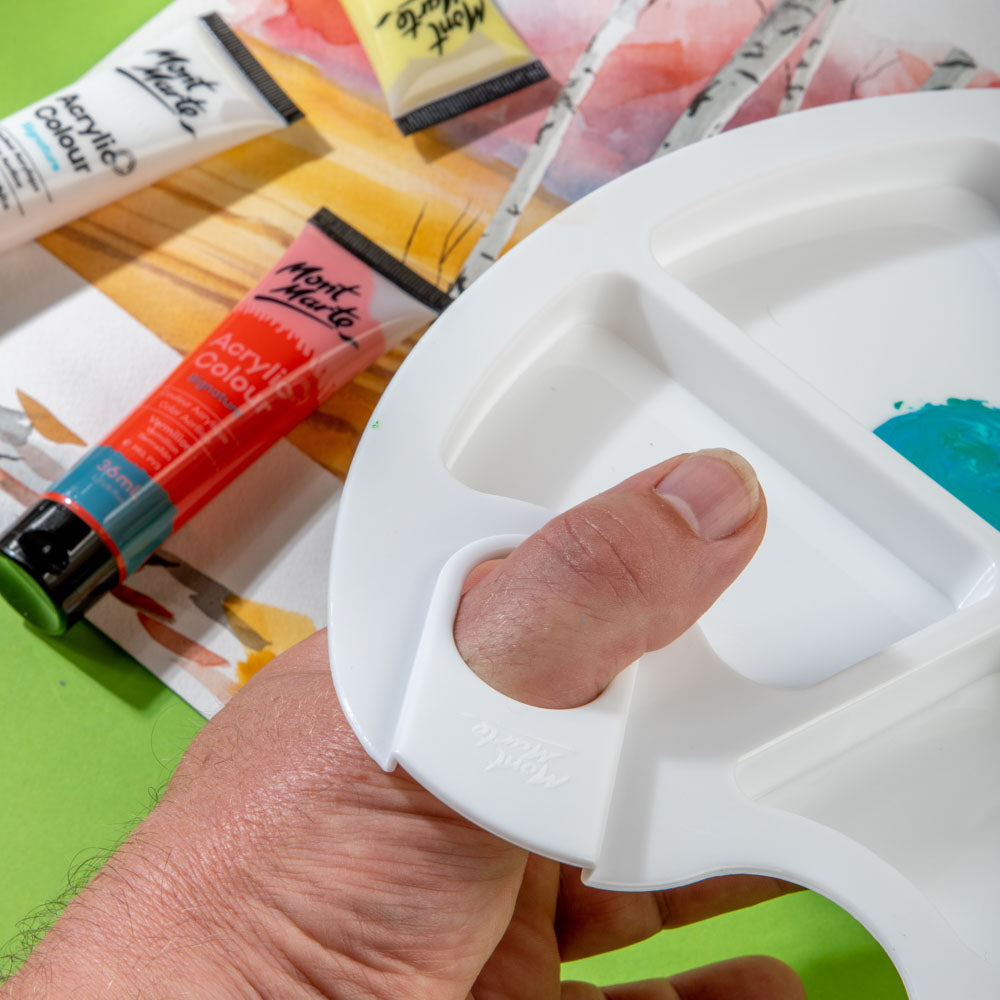 Mont Marte Oval Plastic Palette Discovery 34 X 25Cm 13 3 X 9 8In