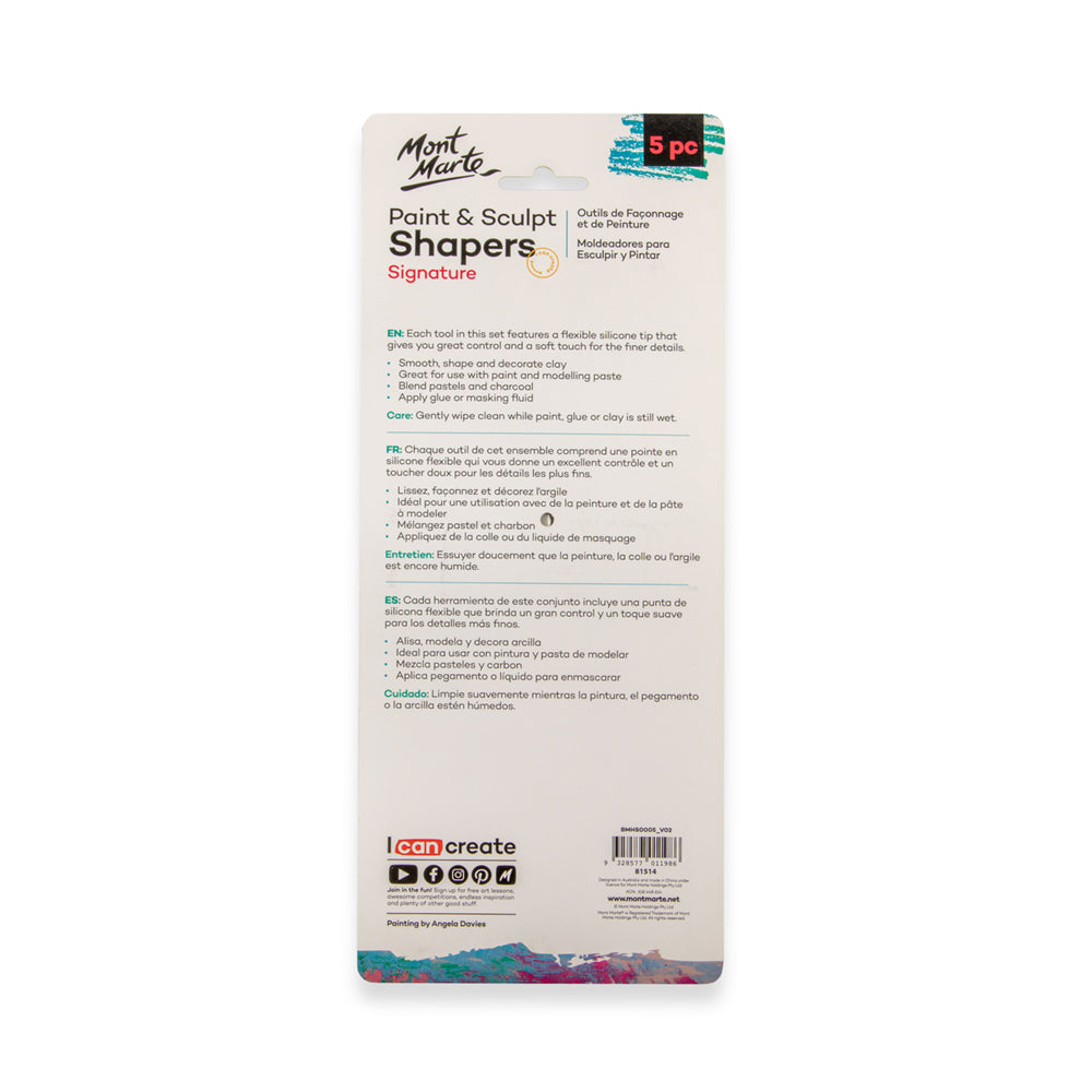 Mont Marte Paint Sculpt Shapers Signature 5Pc