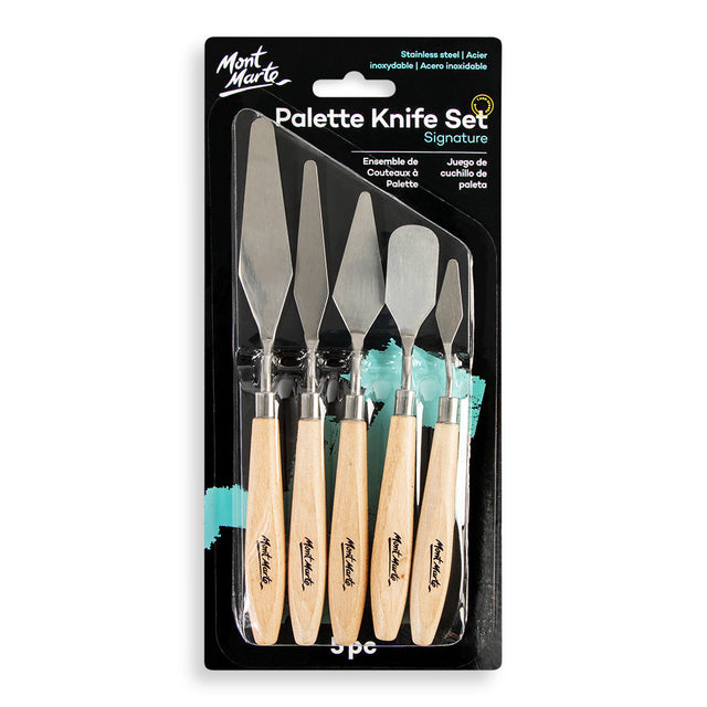 Mont Marte Palette Knife Set Signature 5Pc
