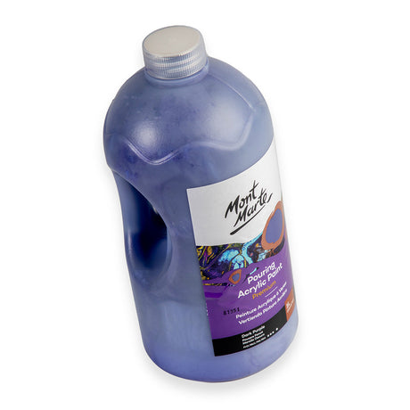Mont Marte Pouring Acrylic Paint Premium 1L 33 8 Us Fl Oz Bottle Dark Purple