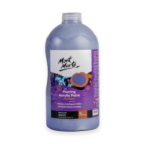Mont Marte Pouring Acrylic Paint Premium 1L - Dark Purple