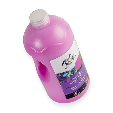 Mont Marte Pouring Acrylic Paint Premium 1L 33 8 Us Fl Oz Bottle Magenta