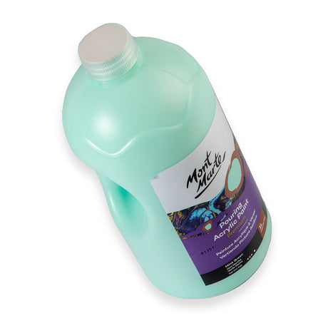 Mont Marte Pouring Acrylic Paint Premium 1L 33 8 Us Fl Oz Bottle Mint Green