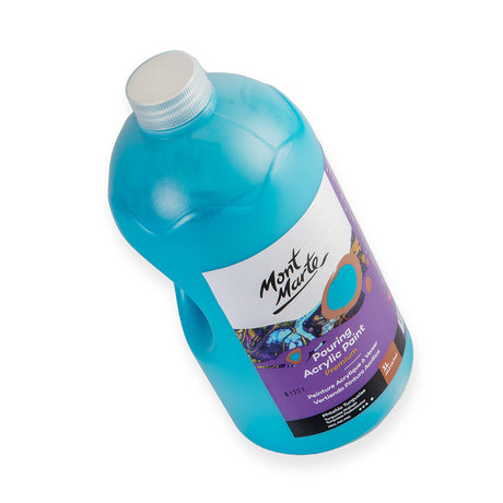 Mont Marte Pouring Acrylic Paint Premium 1L 33 8 Us Fl Oz Bottle Phthalo Turquoise