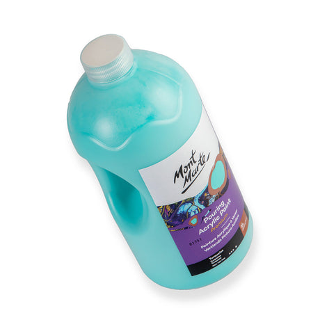 Mont Marte Pouring Acrylic Paint Premium 1L 33 8 Us Fl Oz Bottle Turquoise