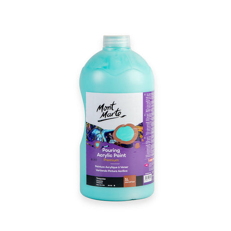 Mont Marte Pouring Acrylic Paint Premium 1L - Turquoise