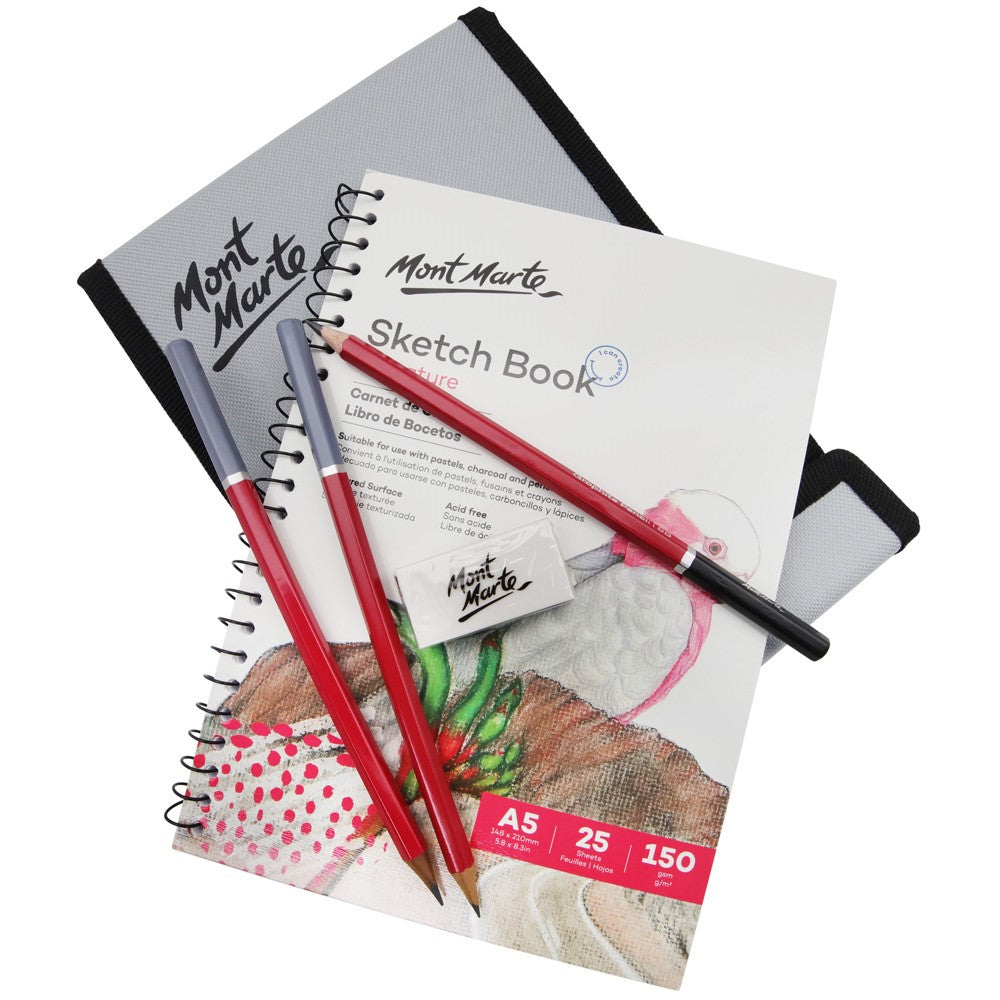 Mont Marte Sketching Wallet Set Signature 14Pc