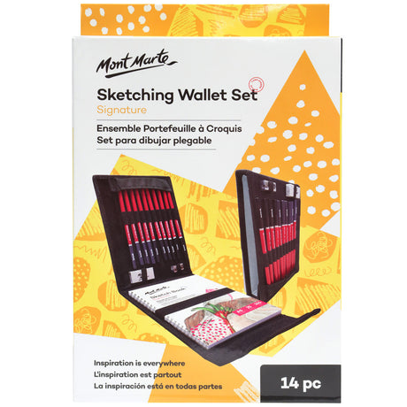 Mont Marte Sketching Wallet Set Signature 14Pc