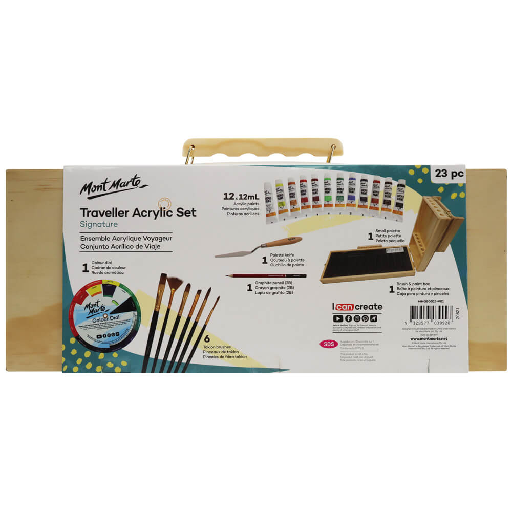 Mont Marte Traveller Acrylic Set Signature 23Pc