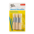 Mont Marte Stencil Brushes Discovery 3Pc