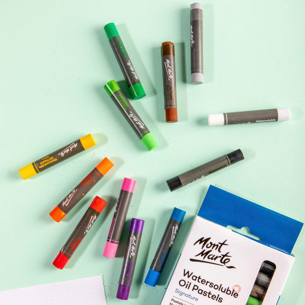 Mont Marte Watersoluble Oil Pastels Signature 12Pc