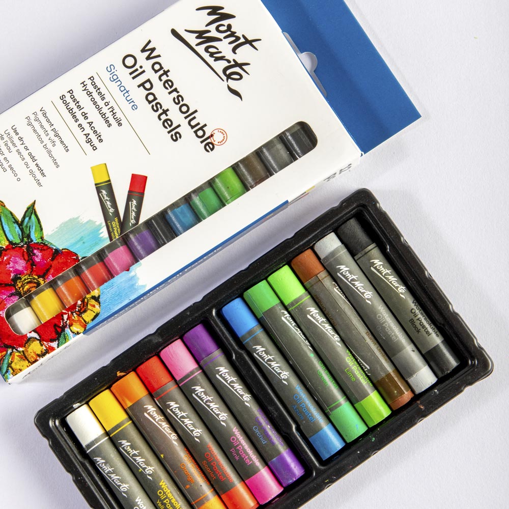 Mont Marte Watersoluble Oil Pastels Signature 12Pc
