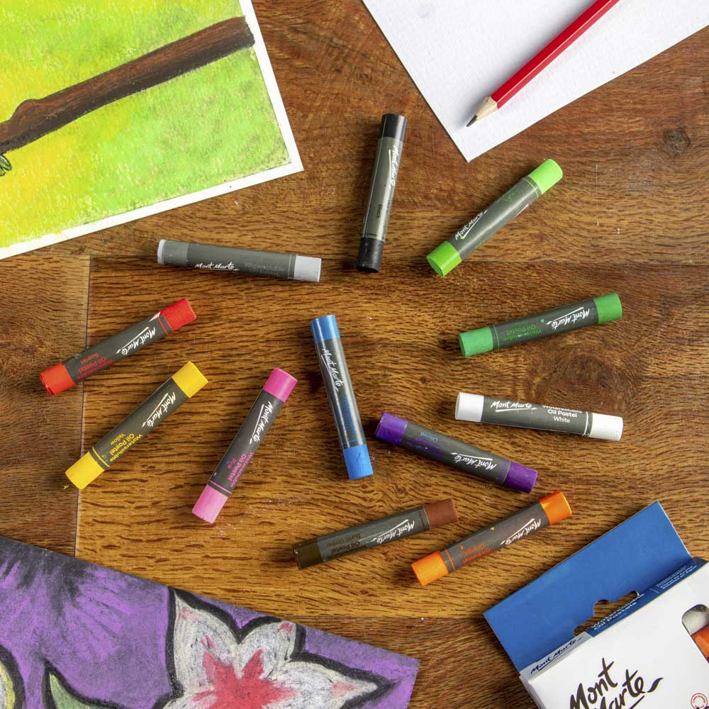 Mont Marte Watersoluble Oil Pastels Signature 12Pc