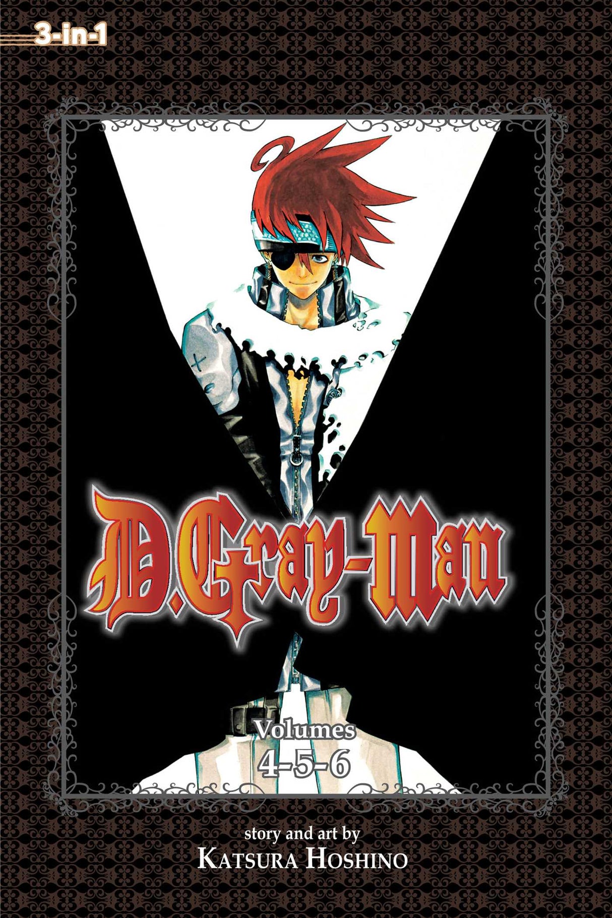 Cover image of the Manga DGray-man-3-in-1-Edition-Vol-2-Includes-vols-4-5-&-6