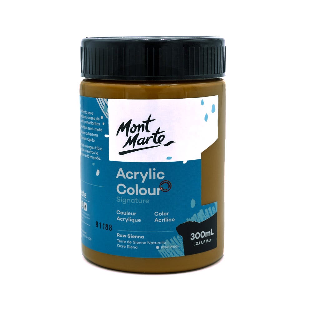 Mont Marte Acrylic Colour Paint Signature 300ml - Raw Sienna