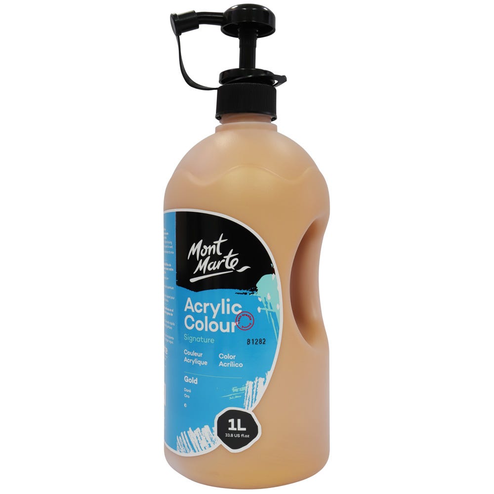 Mont Marte Acrylic Colour Signature 1L - Gold