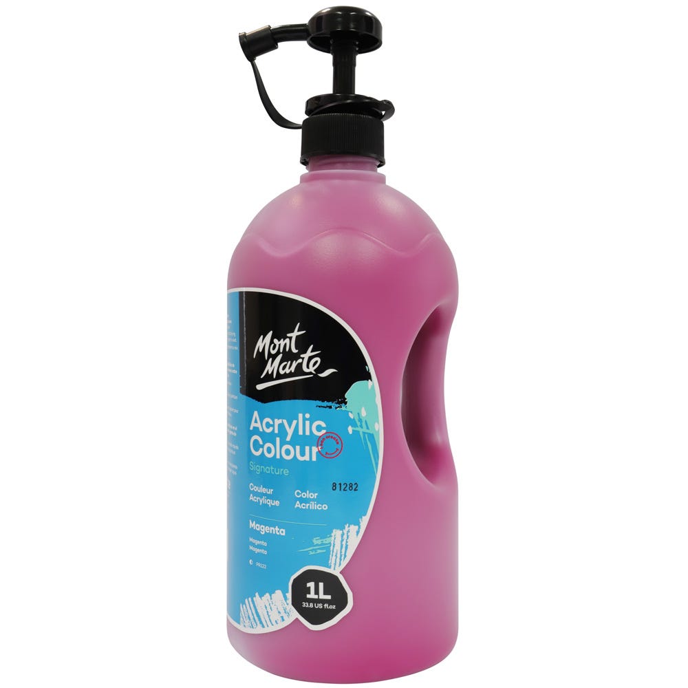 Mont Marte Acrylic Colour Signature 1L - Magenta