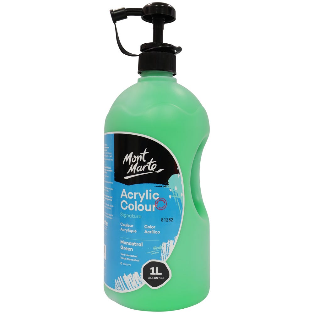 Mont Marte Acrylic Colour Signature 1L - Monastral Green