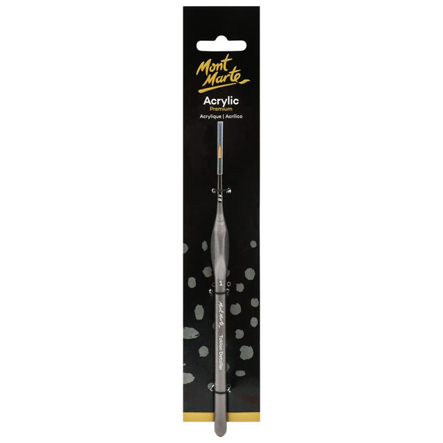 Mont Marte Artist Acrylic Brush Premium Taklon Detailer 1