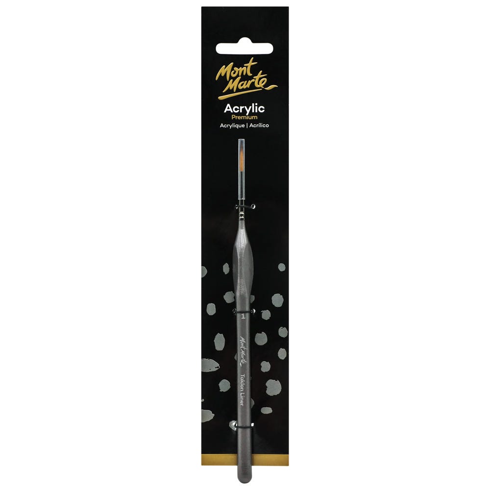 Mont Marte Artist Acrylic Brush Taklon Liner 1