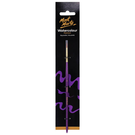 Mont Marte Artist Watercolour Brush Premium Sable Round 2
