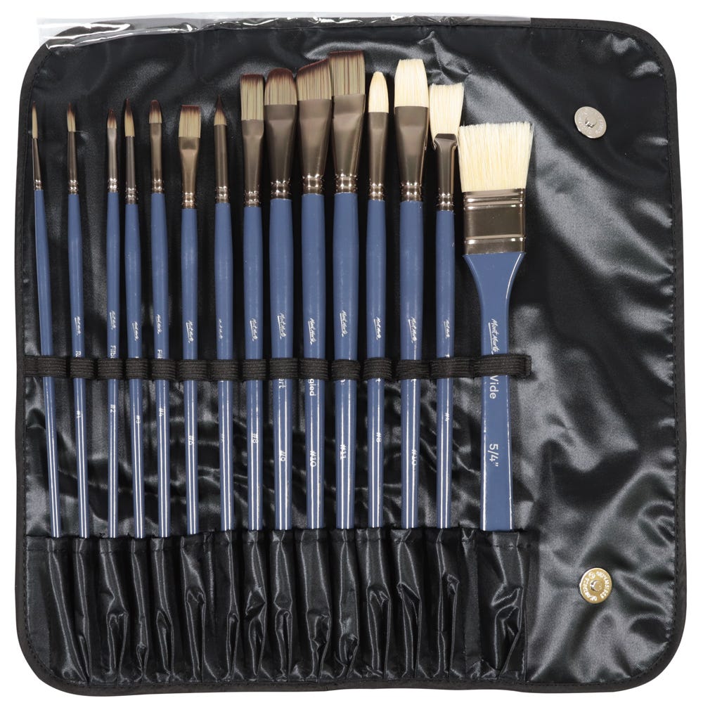 Mont Marte Brush Wallet Set Premium 15Pc