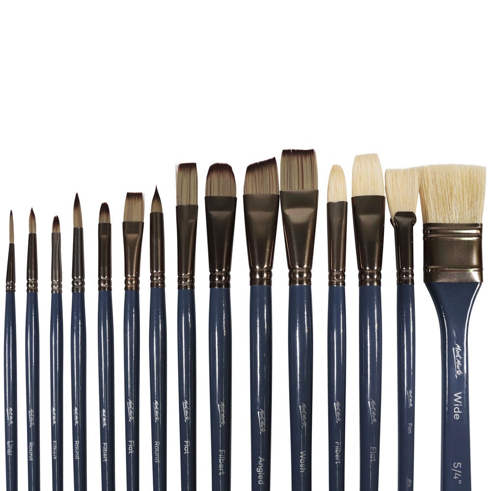 Mont Marte Brush Wallet Set Premium 15Pc