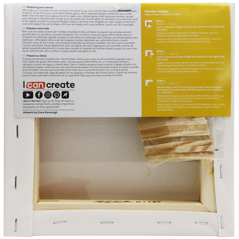 Mont Marte Canvas Double Thick Signature 20 3 X 20 3Cm 8 X 8In